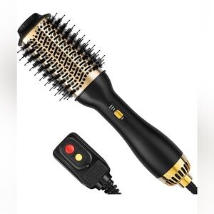 4-in-1 Hot Air Brush with Oval Barrel-Salon-Grade Styling Tool for All HairTypes